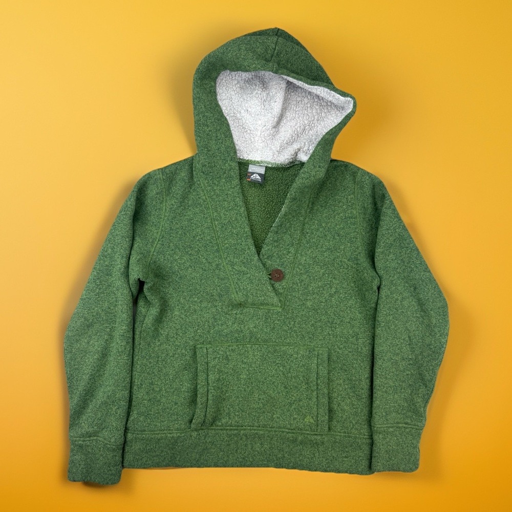 Nike ACG Pullover Hoodie‎ Women's Large Green Shawl Neck Y2K Gorpcore